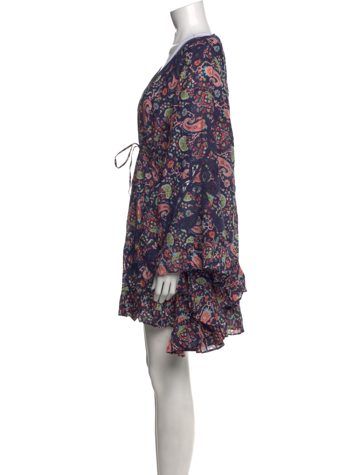 Calypso St. Barth Paisley Print Mini Dress