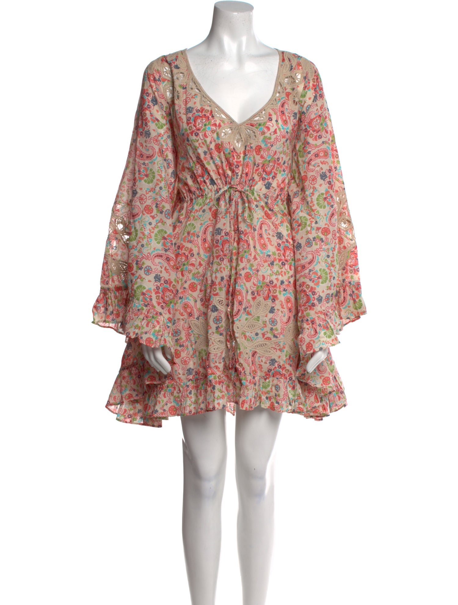 Calypso St. Barth Paisley Print Mini Dress