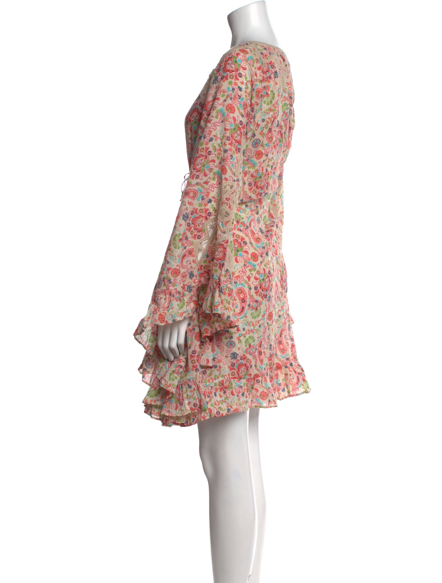 Calypso St. Barth Paisley Print Mini Dress