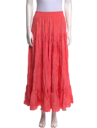 Calypso St. Barth Silk Midi Length Skirt