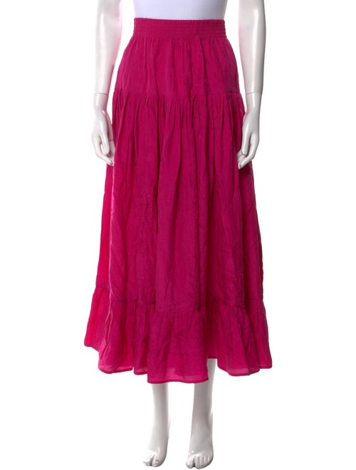 Calypso St. Barth Silk Midi Length Skirt