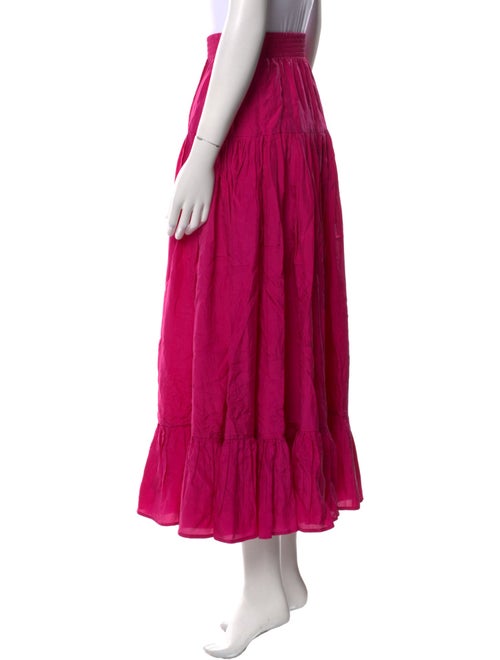 Calypso St. Barth Silk Midi Length Skirt