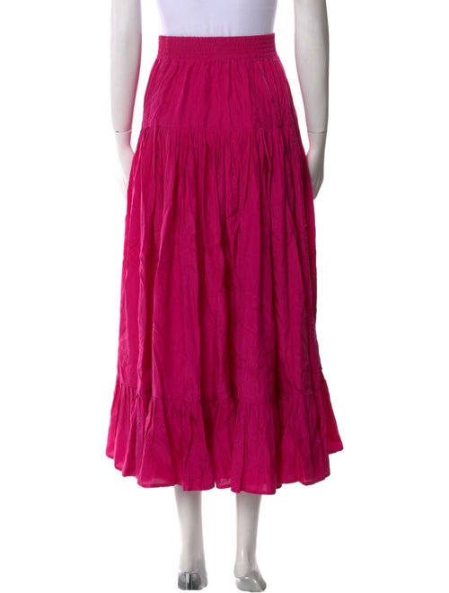 Calypso St. Barth Silk Midi Length Skirt