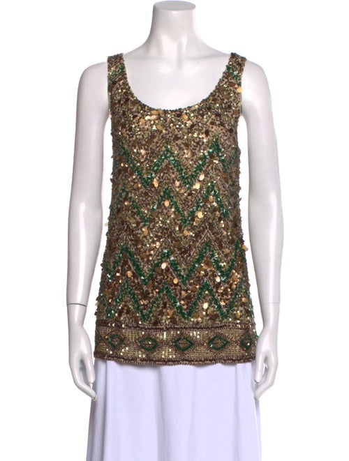 Calypso St. Barth Silk Printed Top