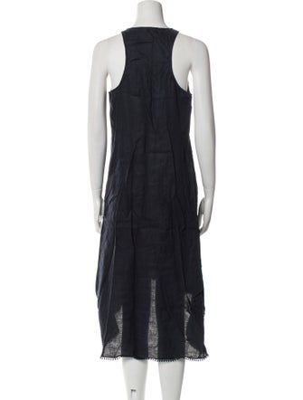 Calypso St. Barth Linen Midi Length Dress