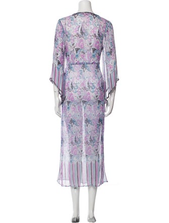 Calypso St. Barth Silk Long Dress