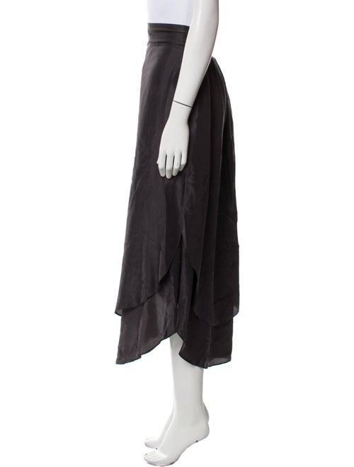 Calypso St. Barth Silk Midi Length Skirt