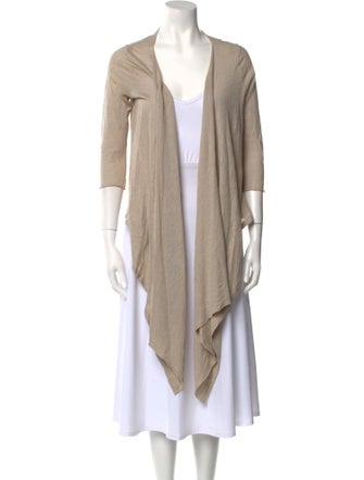 Calypso St. Barth Linen Open Front Sweater