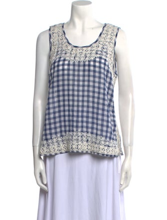 Calypso St. Barth Printed Scoop Neck Top