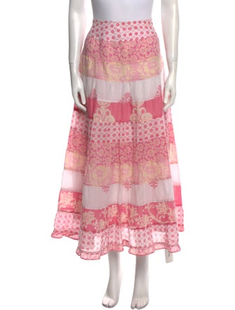 Calypso St. Barth Printed Midi Length Skirt