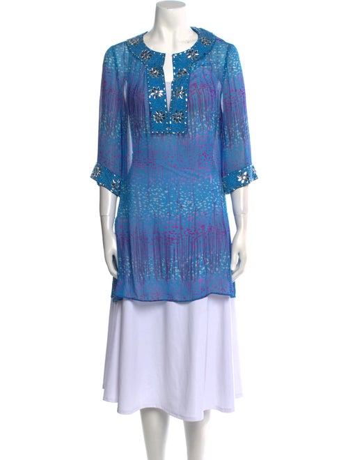 Calypso St. Barth Silk Printed Tunic