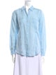 Calypso St. Barth Linen Long Sleeve Button-Up Top