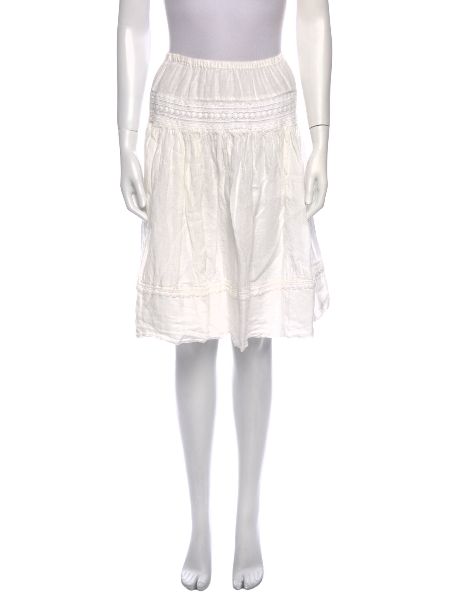 Calypso St. Barth Linen Knee-Length Skirt