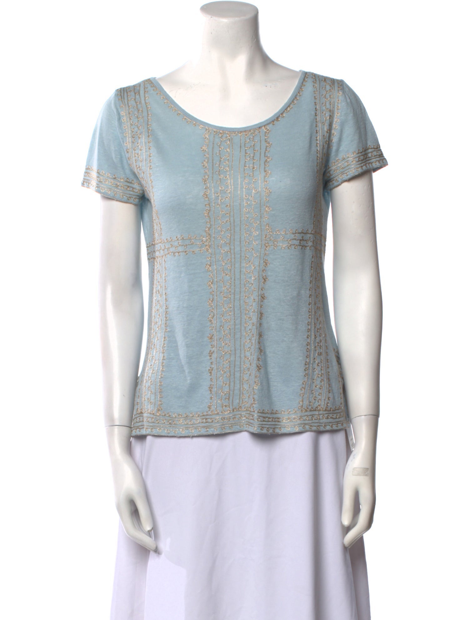 Calypso St. Barth Linen Graphic Print T-Shirt