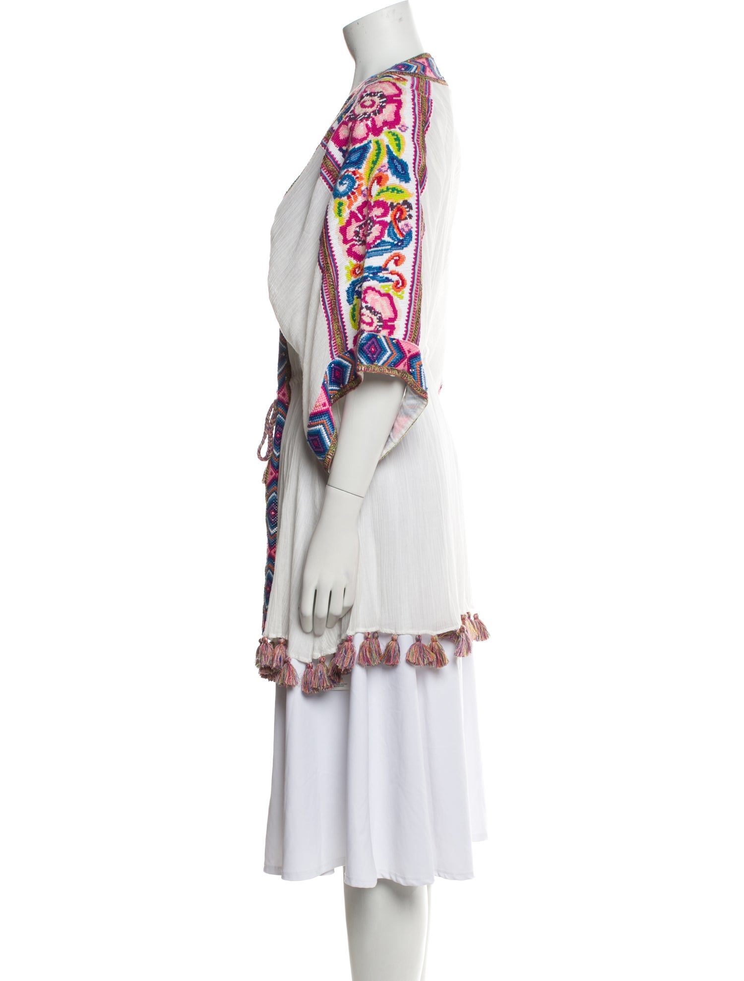 Calypso St. Barth Printed Crystal Embellishments Robe