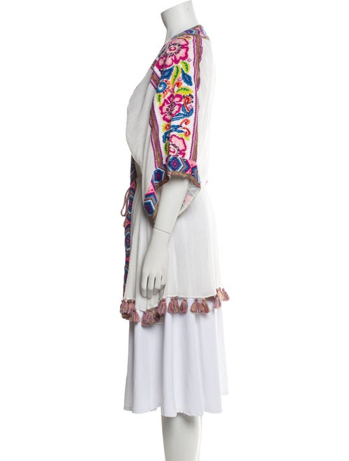 Calypso St. Barth Printed Crystal Embellishments Robe