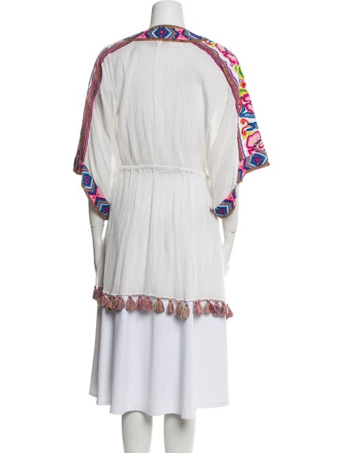 Calypso St. Barth Printed Crystal Embellishments Robe