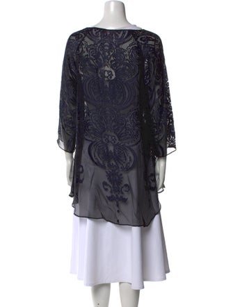 Calypso St. Barth Printed Bateau Neckline Tunic