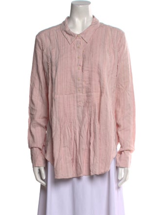 Calypso St. Barth Long Sleeve Button-Up Top