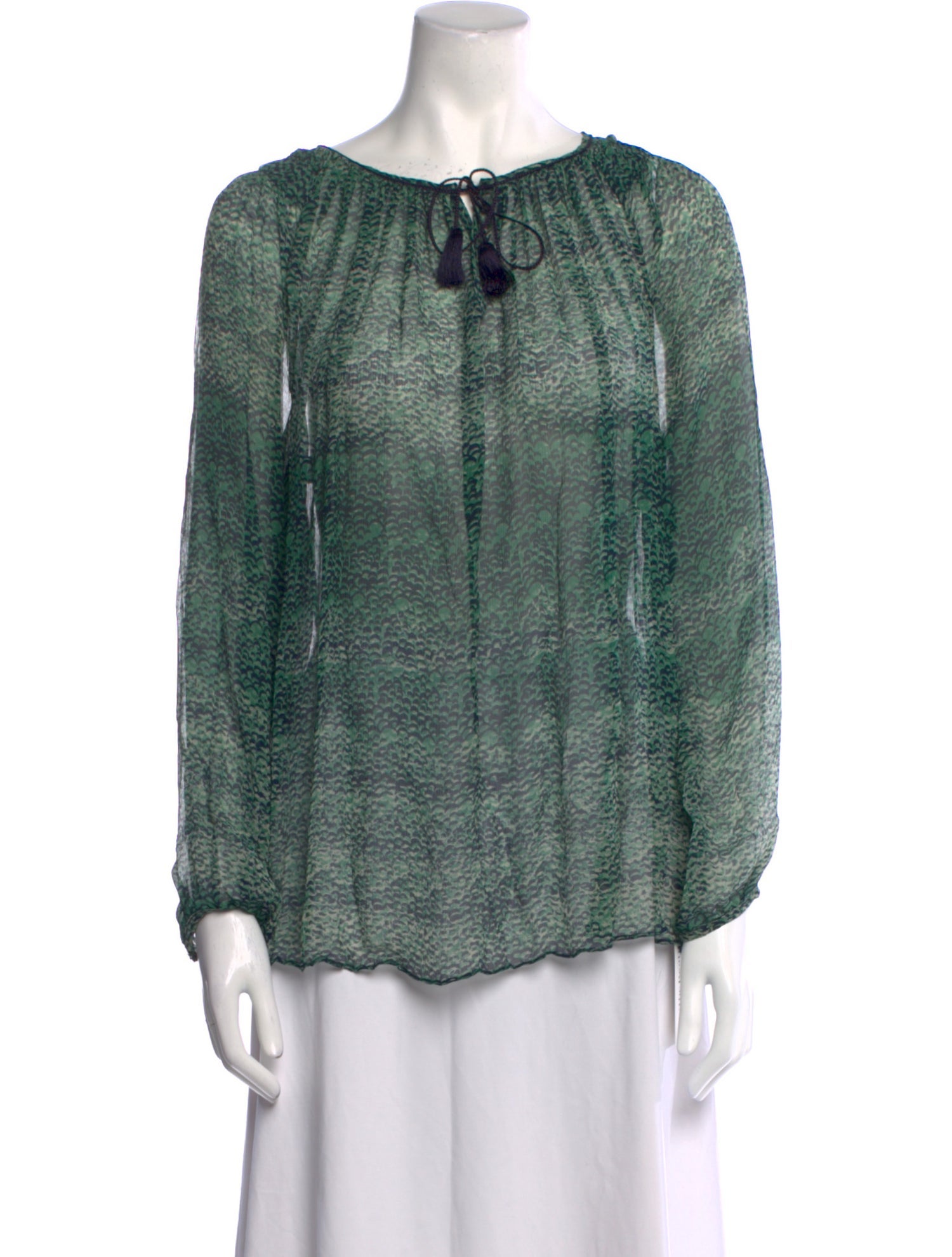 Calypso St. Barth Silk Printed Blouse