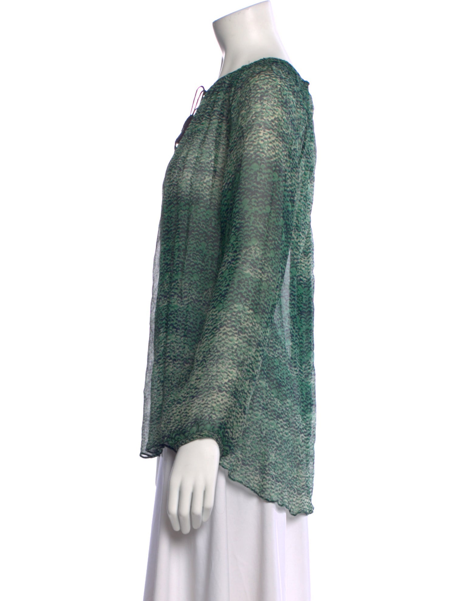 Calypso St. Barth Silk Printed Blouse