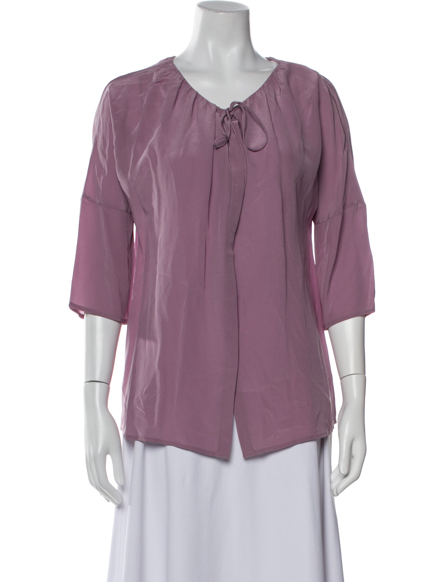 Calypso St. Barth Silk V-Neck Blouse