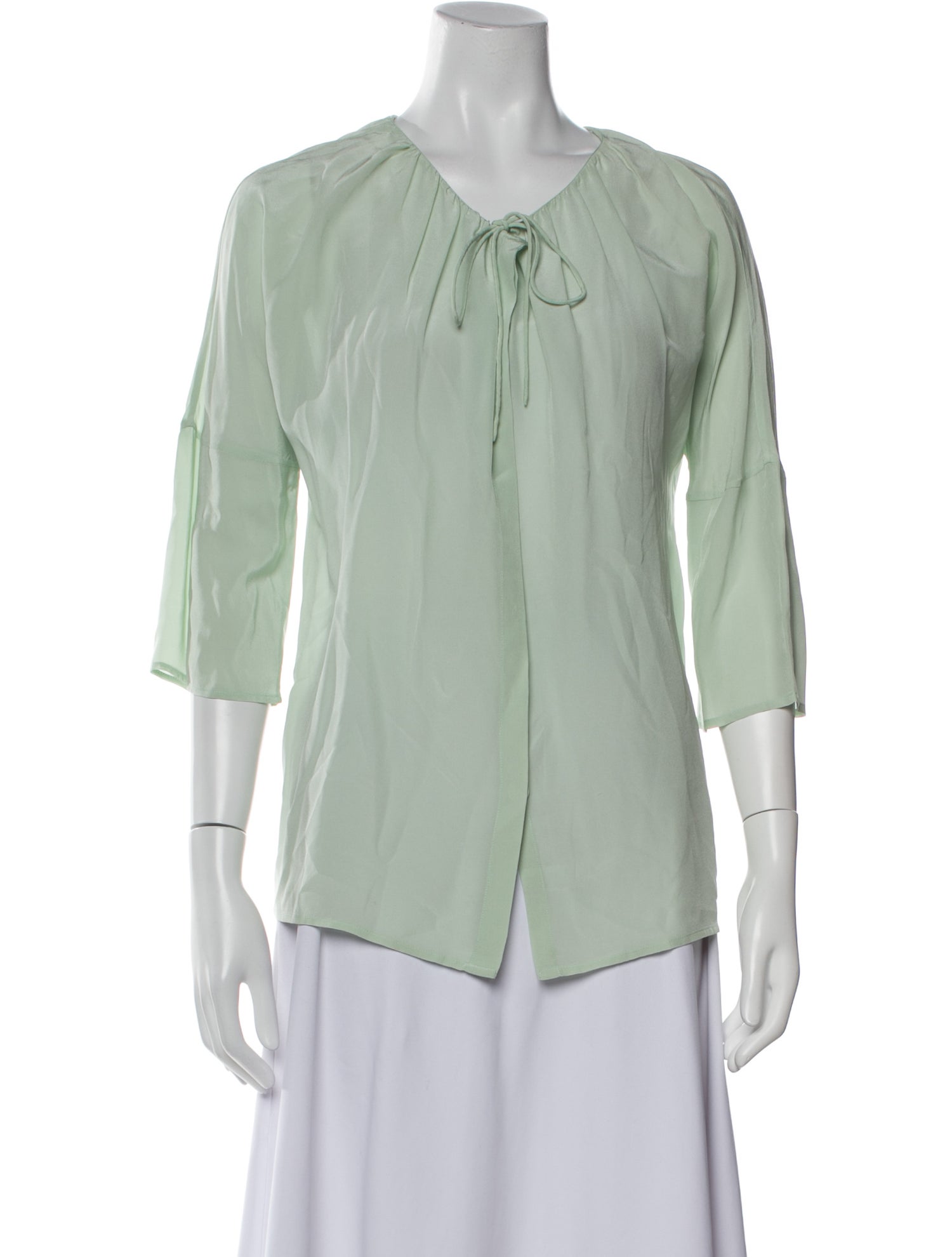 Calypso St. Barth Silk V-Neck Blouse