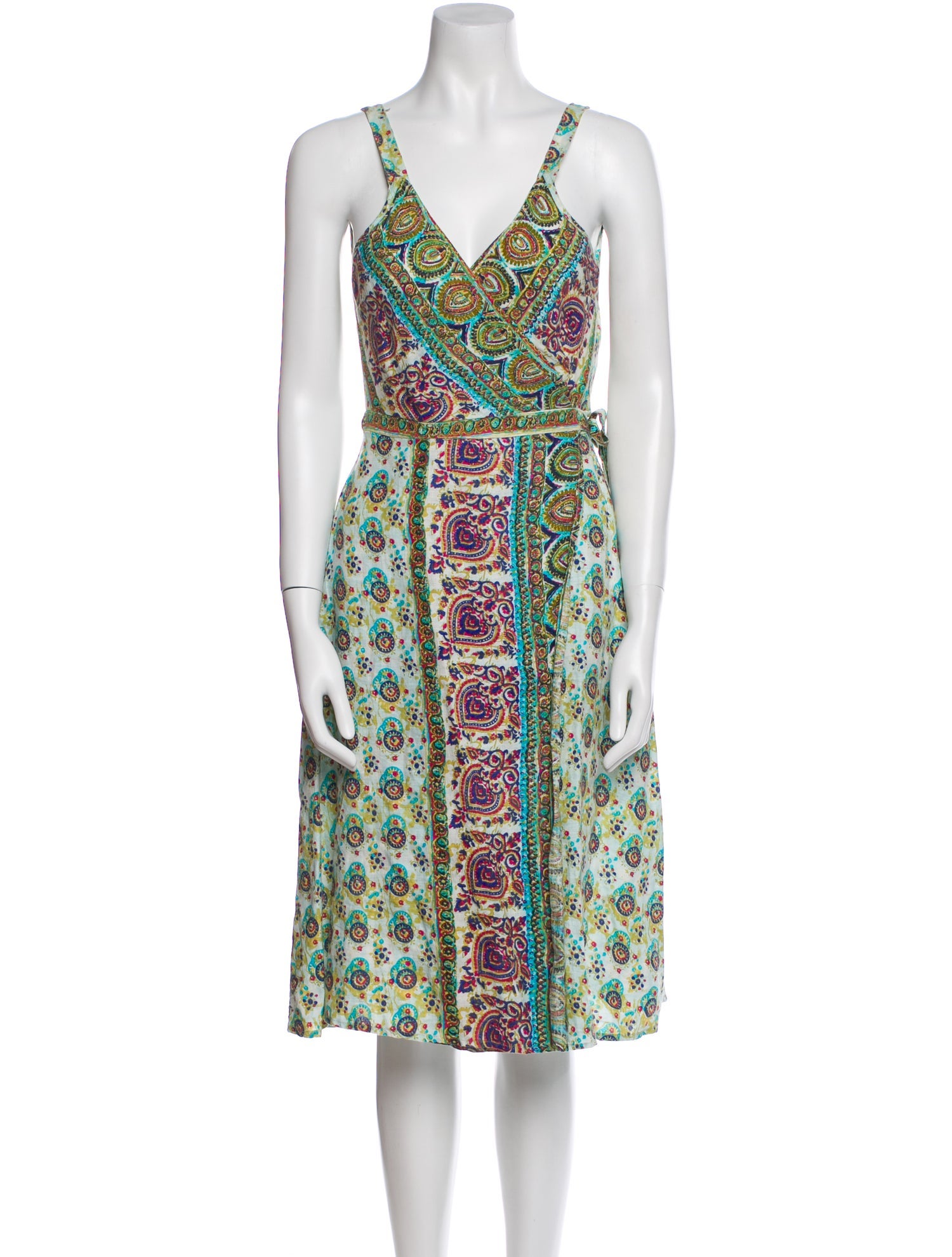 Calypso St. Barth Linen Knee-Length Dress