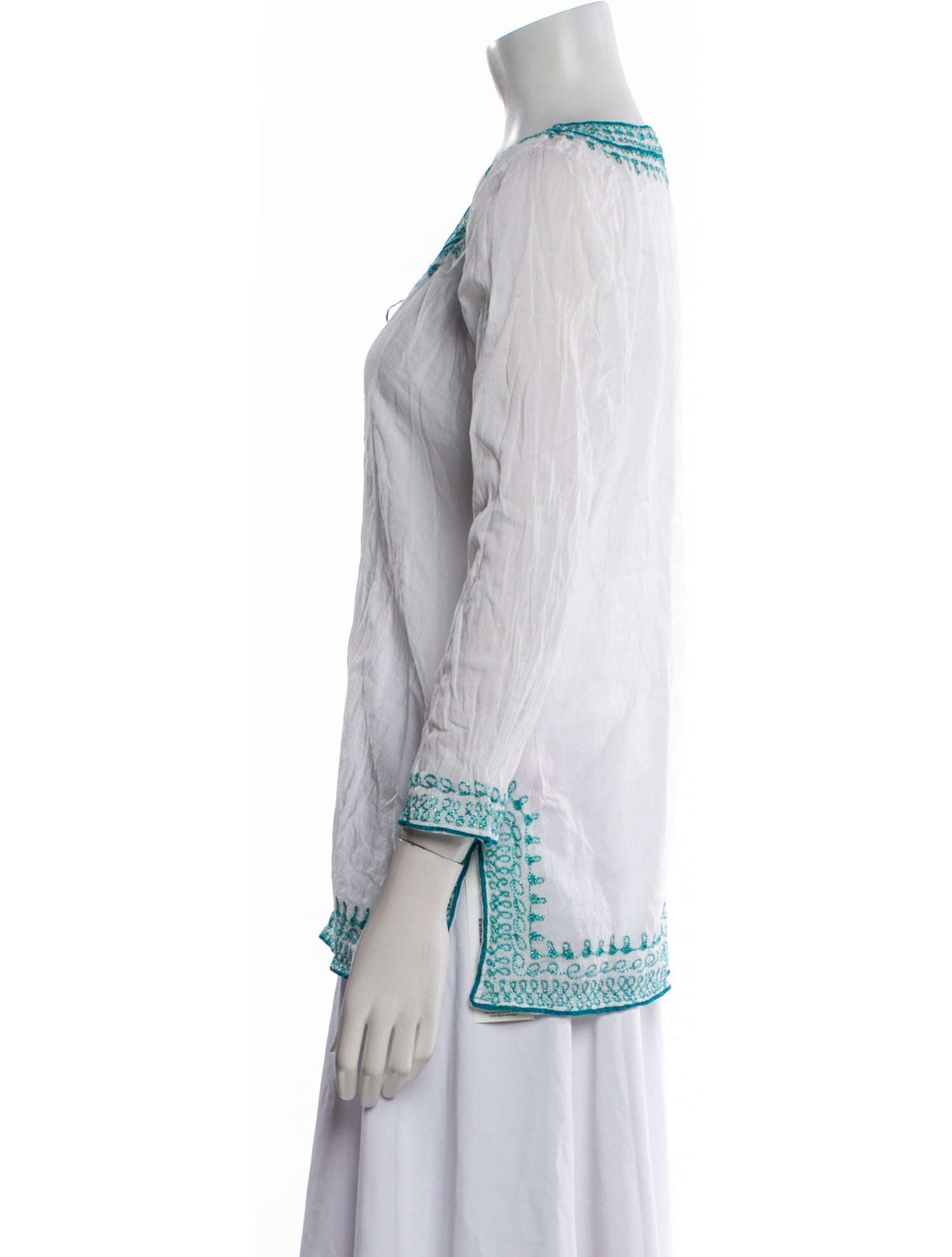 Calypso St. Barth Printed Scoop Neck Tunic