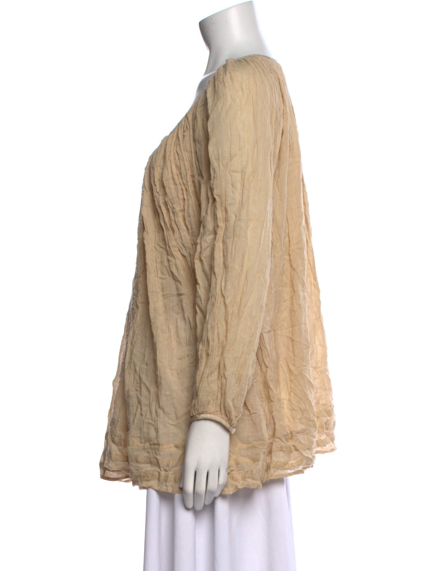 Calypso St. Barth Scoop Neck Long Sleeve Tunic