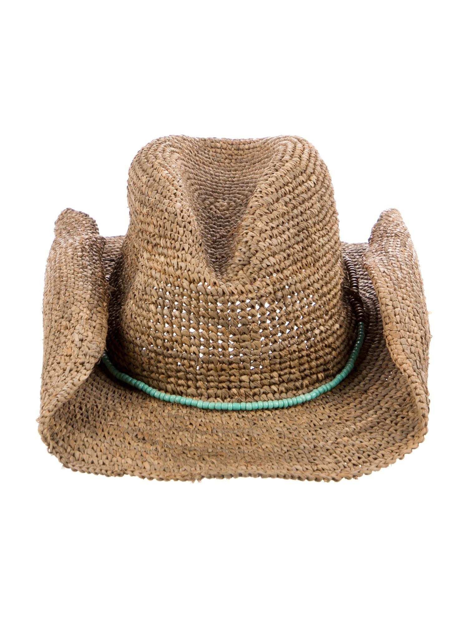 Calypso St. Barth Raffia Cowboy Hat w/Tags