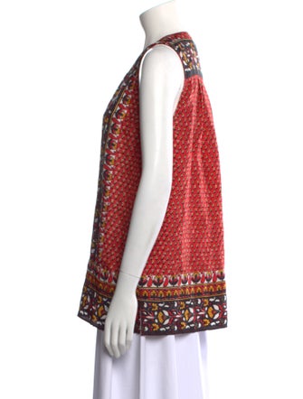 Calypso St. Barth Silk Printed Blouse