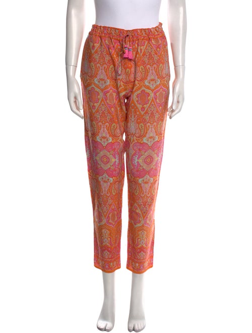 Calypso St. Barth Silk Skinny Leg Pants