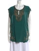 Calypso St. Barth Silk Scoop Neck Tunic