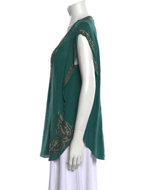 Calypso St. Barth Silk Scoop Neck Tunic