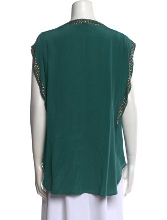 Calypso St. Barth Silk Scoop Neck Tunic