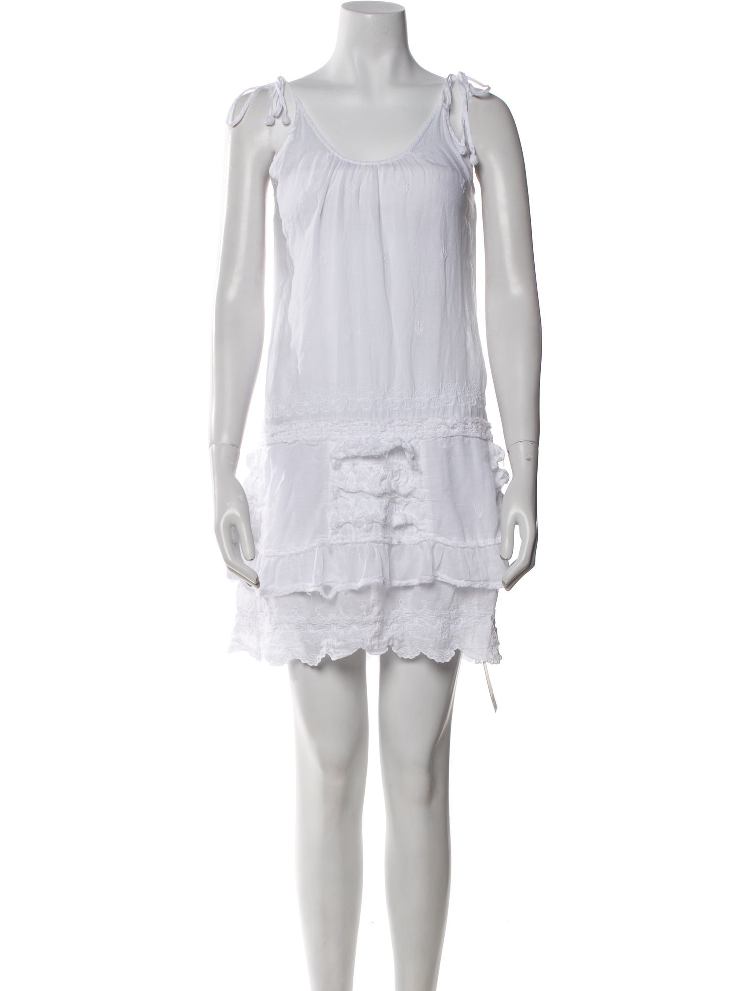 Calypso St. Barth Scoop Neck Mini Dress