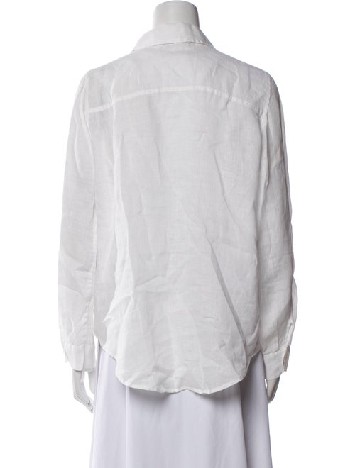Calypso St. Barth Linen Long Sleeve Button-Up Top