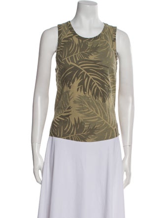 Calypso St. Barth Printed Scoop Neck Top