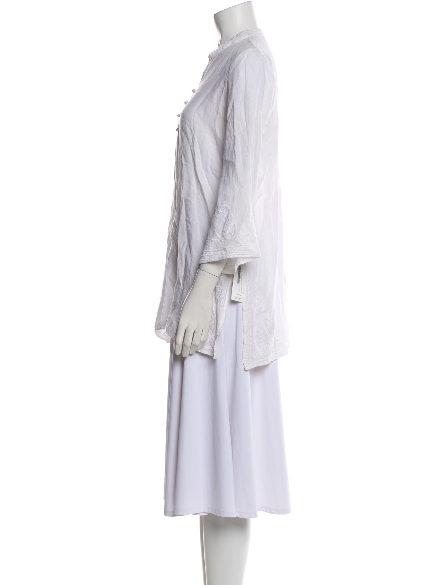 Calypso St. Barth Linen V-Neck Tunic