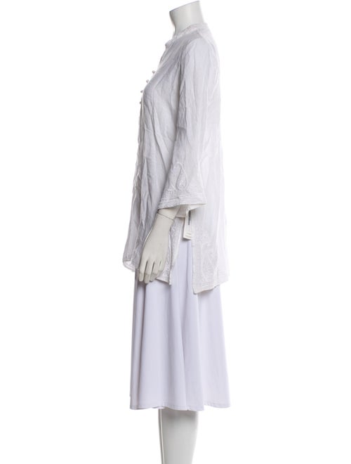 Calypso St. Barth Linen V-Neck Tunic