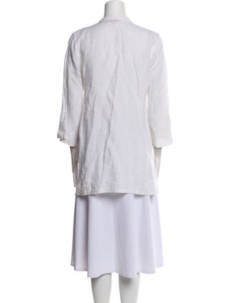 Calypso St. Barth Linen V-Neck Tunic