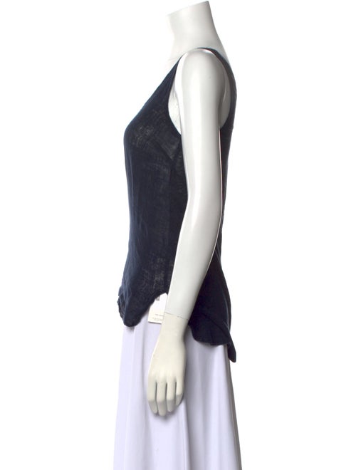 Calypso St. Barth Linen Scoop Neck Top