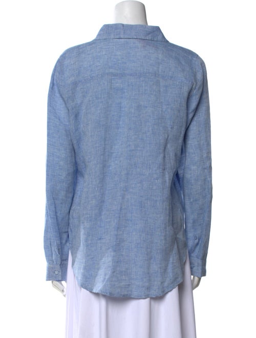 Calypso St. Barth Linen Long Sleeve Button-Up Top
