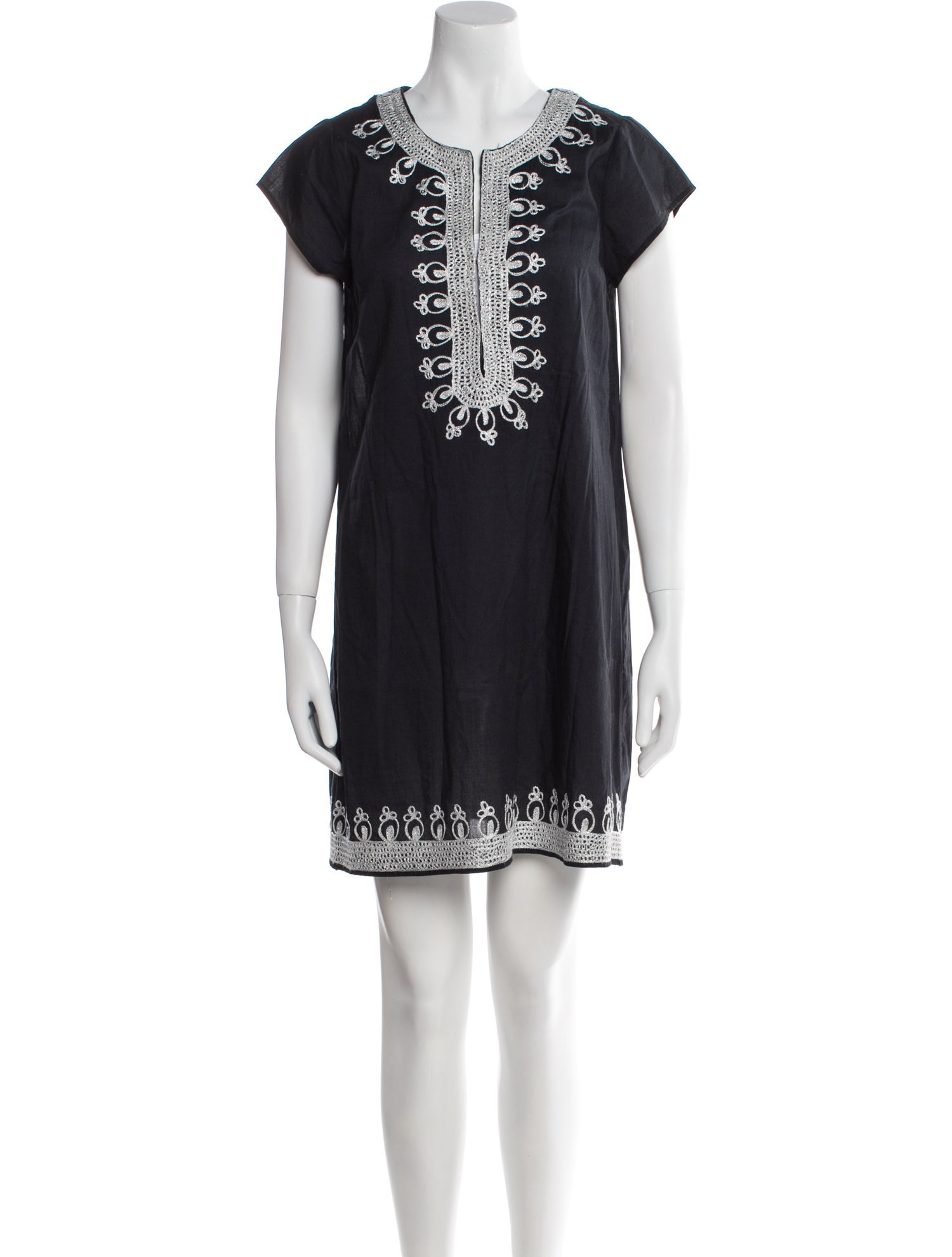 Calypso St. Barth Crew Neck Mini Dress