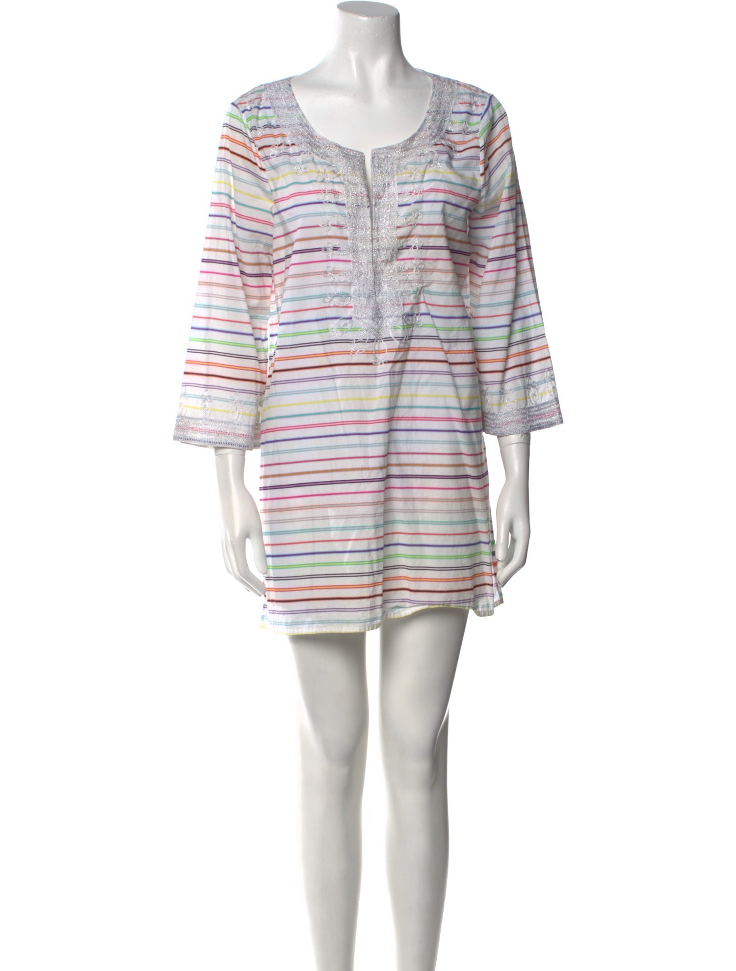 Calypso St. Barth Striped Mini Dress