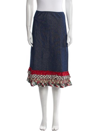 Calypso St. Barth Patterned Knee-Length Skirt