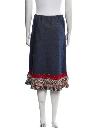 Calypso St. Barth Patterned Knee-Length Skirt