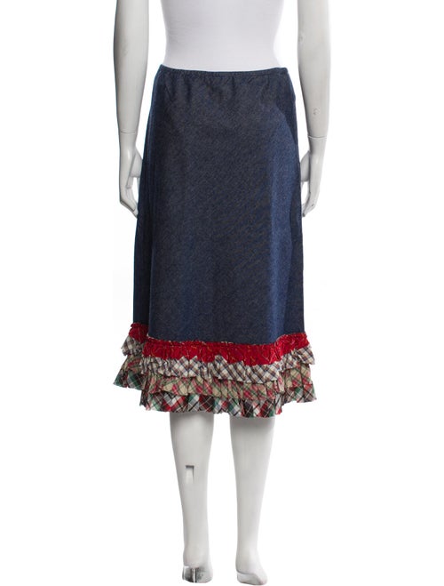 Calypso St. Barth Patterned Knee-Length Skirt