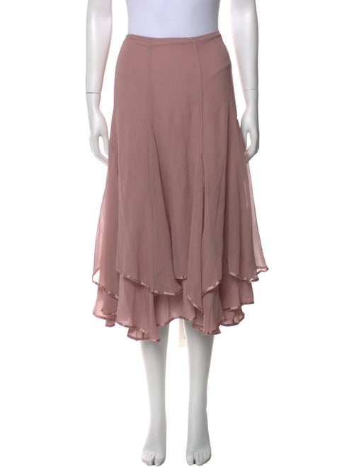 Calypso St. Barth Silk Midi Length Skirt